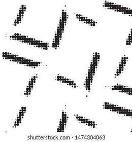 Spotted black and white grunge vector line background. Abstract halftone illustration background. Grunge grid polka dot background pattern