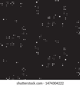 Spotted black and white grunge vector line background. Abstract halftone illustration background. Grunge grid polka dot background pattern