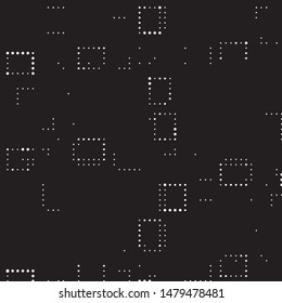 Spotted black and white grunge vector line background. Abstract halftone illustration background. Grunge grid polka dot background pattern