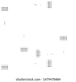Spotted black and white grunge vector line background. Abstract halftone illustration background. Grunge grid polka dot background pattern