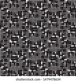 Spotted black and white grunge vector line background. Abstract halftone illustration background. Grunge grid polka dot background pattern