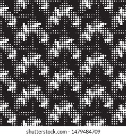 Spotted black and white grunge vector line background. Abstract halftone illustration background. Grunge grid polka dot background pattern