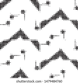 Spotted black and white grunge vector line background. Abstract halftone illustration background. Grunge grid polka dot background pattern