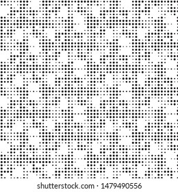 Spotted black and white grunge vector line background. Abstract halftone illustration background. Grunge grid polka dot background pattern