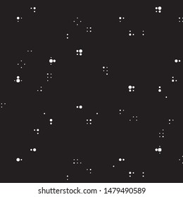 Spotted black and white grunge vector line background. Abstract halftone illustration background. Grunge grid polka dot background pattern