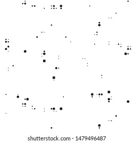 Spotted black and white grunge vector line background. Abstract halftone illustration background. Grunge grid polka dot background pattern