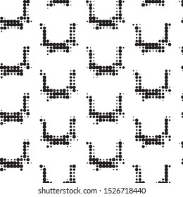 Spotted black and white grunge vector line background. Abstract halftone illustration background. Grunge grid polka dot background pattern