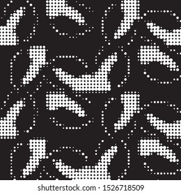 Spotted black and white grunge vector line background. Abstract halftone illustration background. Grunge grid polka dot background pattern