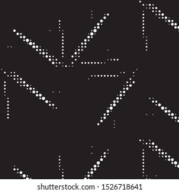 Spotted black and white grunge vector line background. Abstract halftone illustration background. Grunge grid polka dot background pattern