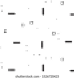 Spotted black and white grunge vector line background. Abstract halftone illustration background. Grunge grid polka dot background pattern