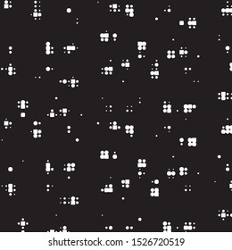Spotted black and white grunge vector line background. Abstract halftone illustration background. Grunge grid polka dot background pattern