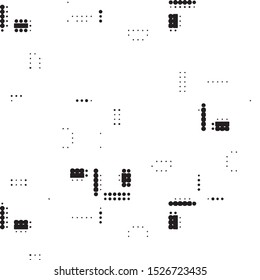 Spotted black and white grunge vector line background. Abstract halftone illustration background. Grunge grid polka dot background pattern