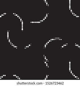 Spotted black and white grunge vector line background. Abstract halftone illustration background. Grunge grid polka dot background pattern