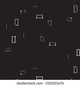 Spotted black and white grunge vector line background. Abstract halftone illustration background. Grunge grid polka dot background pattern
