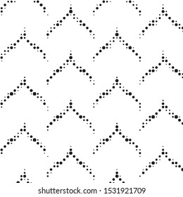 Spotted black and white grunge vector line background. Abstract halftone illustration background. Grunge grid polka dot background pattern