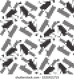 Spotted black and white grunge vector line background. Abstract halftone illustration background. Grunge grid polka dot background pattern