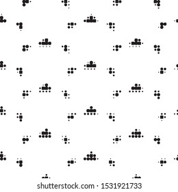 Spotted black and white grunge vector line background. Abstract halftone illustration background. Grunge grid polka dot background pattern