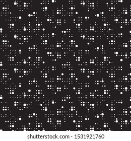 Spotted black and white grunge vector line background. Abstract halftone illustration background. Grunge grid polka dot background pattern