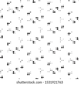 Spotted black and white grunge vector line background. Abstract halftone illustration background. Grunge grid polka dot background pattern