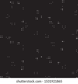 Spotted black and white grunge vector line background. Abstract halftone illustration background. Grunge grid polka dot background pattern