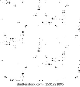 Spotted black and white grunge vector line background. Abstract halftone illustration background. Grunge grid polka dot background pattern