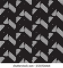 Spotted black and white grunge vector line background. Abstract halftone illustration background. Grunge grid polka dot background pattern