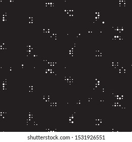 Spotted black and white grunge vector line background. Abstract halftone illustration background. Grunge grid polka dot background pattern