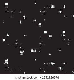 Spotted black and white grunge vector line background. Abstract halftone illustration background. Grunge grid polka dot background pattern