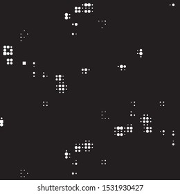 Spotted black and white grunge vector line background. Abstract halftone illustration background. Grunge grid polka dot background pattern
