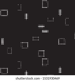 Spotted black and white grunge vector line background. Abstract halftone illustration background. Grunge grid polka dot background pattern
