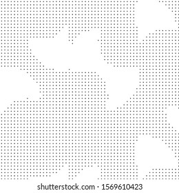 Spotted black and white grunge vector line background. Abstract halftone illustration background. Grunge grid polka dot background pattern
