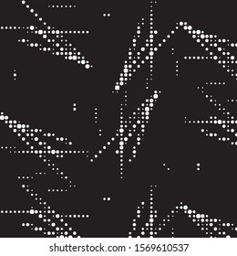 Spotted black and white grunge vector line background. Abstract halftone illustration background. Grunge grid polka dot background pattern