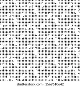 Spotted black and white grunge vector line background. Abstract halftone illustration background. Grunge grid polka dot background pattern