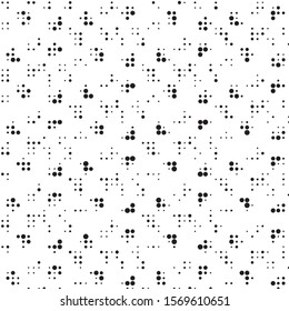 Spotted black and white grunge vector line background. Abstract halftone illustration background. Grunge grid polka dot background pattern
