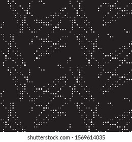 Spotted black and white grunge vector line background. Abstract halftone illustration background. Grunge grid polka dot background pattern