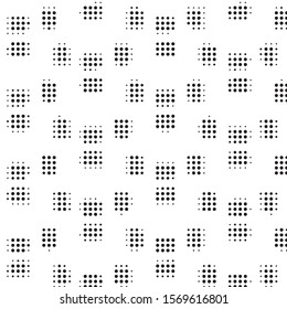 Spotted black and white grunge vector line background. Abstract halftone illustration background. Grunge grid polka dot background pattern