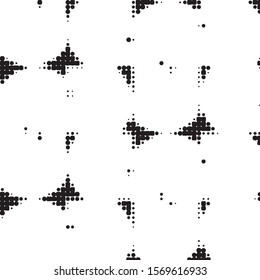 Spotted black and white grunge vector line background. Abstract halftone illustration background. Grunge grid polka dot background pattern