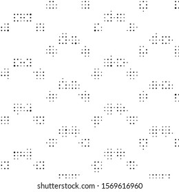 Spotted black and white grunge vector line background. Abstract halftone illustration background. Grunge grid polka dot background pattern