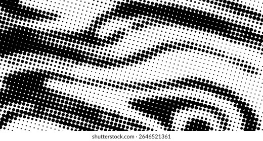 Spotted black and white grunge vector line background. Abstract halftone illustration background. Grunge grid polka dot background pattern
