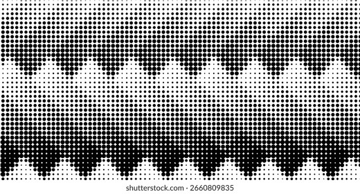 Fondo de línea de Vector grunge blanco y negro manchado. Fondo de ilustración de semitono Abstractas. Patrón de fondo de lunares de rejilla de grunge
