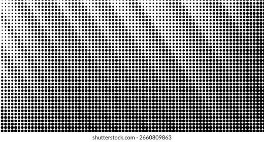 Spotted black and white grunge vector line background. Abstract halftone illustration background. Grunge grid polka dot background pattern
