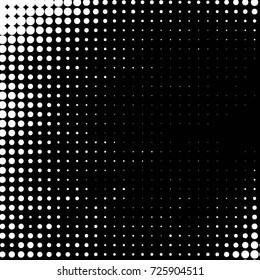 Spotted black and white grunge vector line background. Abstract illustration background. Grunge grid polka dot background pattern
