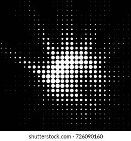 Spotted black and white grunge vector line background. Abstract illustration background. Grunge grid polka dot background pattern
