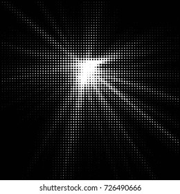 Spotted black and white grunge vector line background. Abstract illustration background. Grunge grid polka dot background pattern
