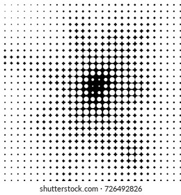Spotted black and white grunge vector line background. Abstract illustration background. Grunge grid polka dot background pattern
