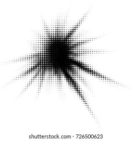 Spotted black and white grunge vector line background. Abstract illustration background. Grunge grid polka dot background pattern
