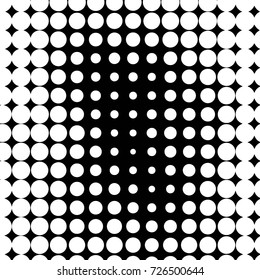 Spotted black and white grunge vector line background. Abstract illustration background. Grunge grid polka dot background pattern
