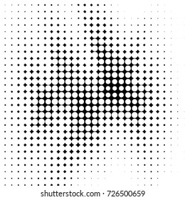 Spotted black and white grunge vector line background. Abstract illustration background. Grunge grid polka dot background pattern
