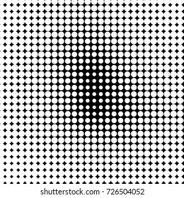 Spotted black and white grunge vector line background. Abstract illustration background. Grunge grid polka dot background pattern
