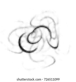 Spotted black and white grunge vector line background. Abstract illustration background. Grunge grid polka dot background pattern
